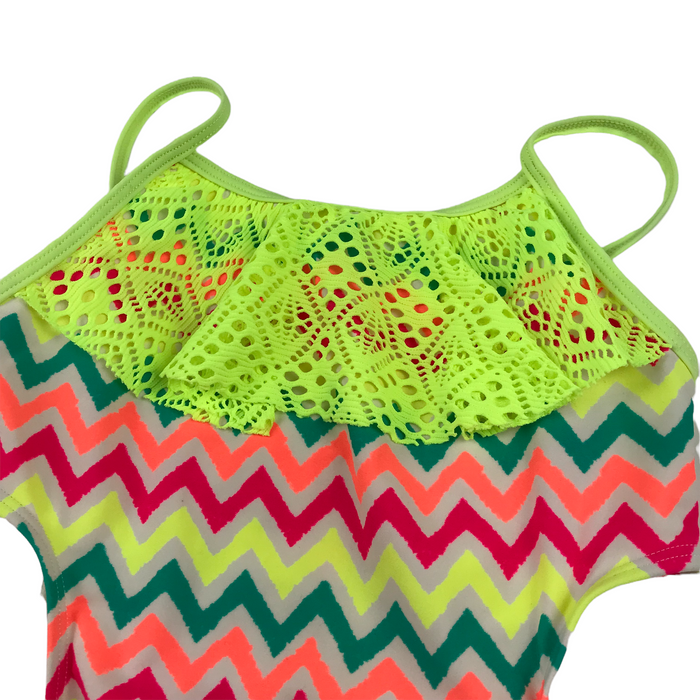7-8 years multi-colour zig-zag swimsuit