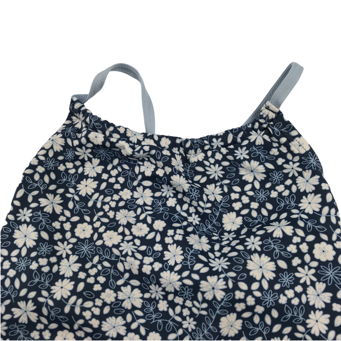 7-8 years navy blue floral swimsuit
