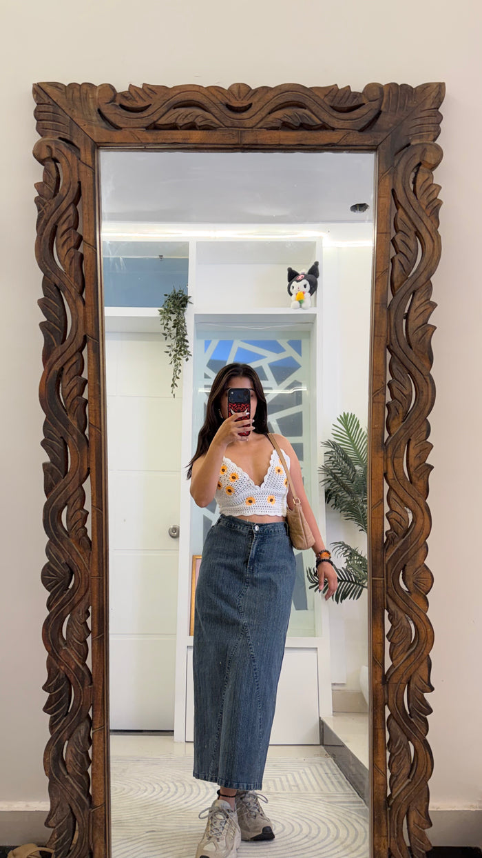 7 Pinterest Denim Skirt 32 waist/l:34