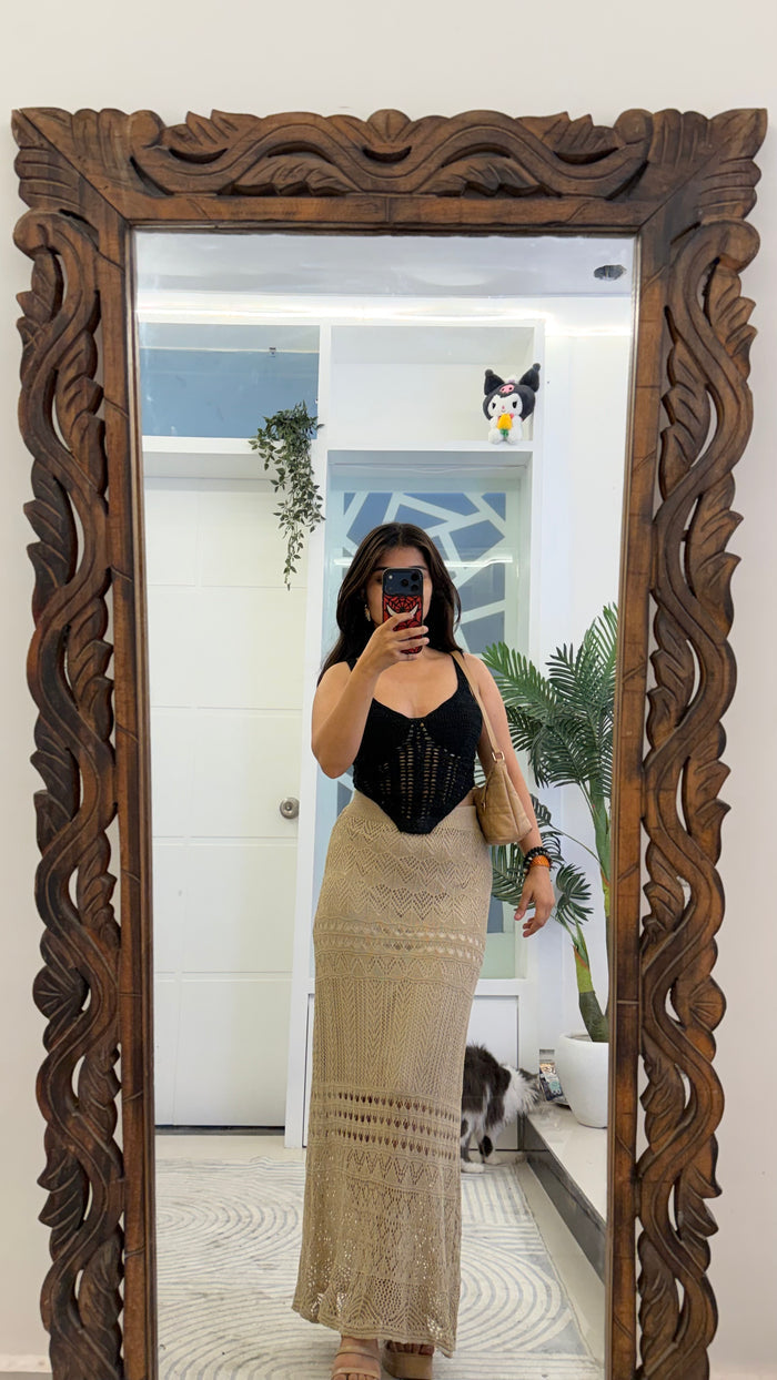 73 summer crochet skirt 24-30 waist/l: 38