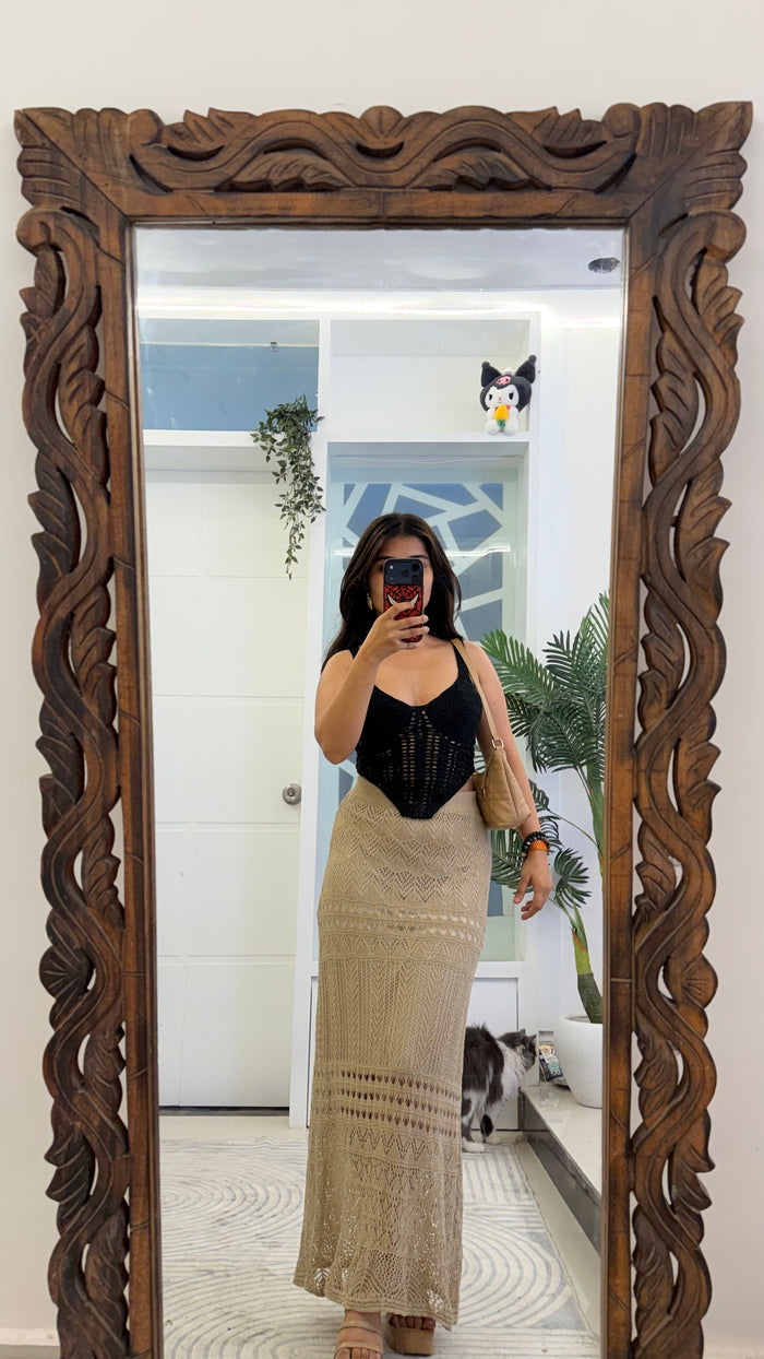 73 summer crochet skirt 24-30 waist/l: 38