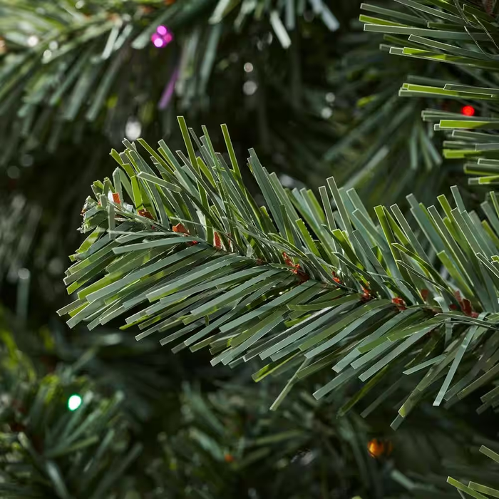7.5 ft. Pre-Lit LED Brookside Pine Artificial Christmas Tree