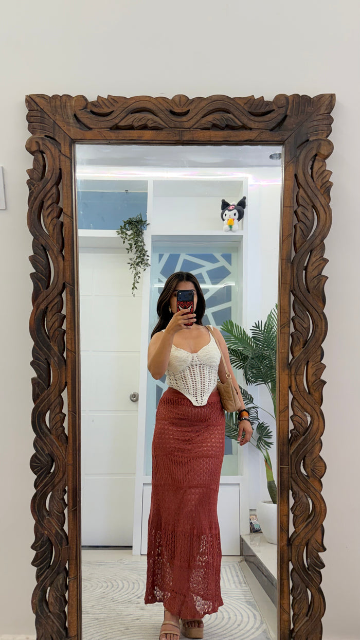 81 Cute Crochet Skirt 24-30 waist/l:35