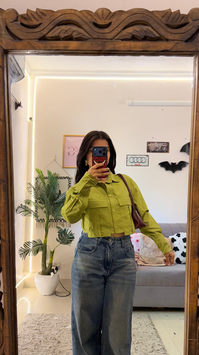 81’Summer crop shirt XS-S