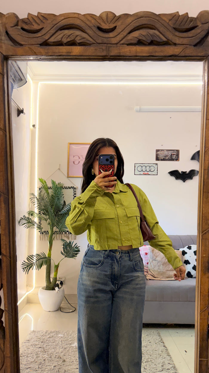 81’Summer crop shirt XS-S
