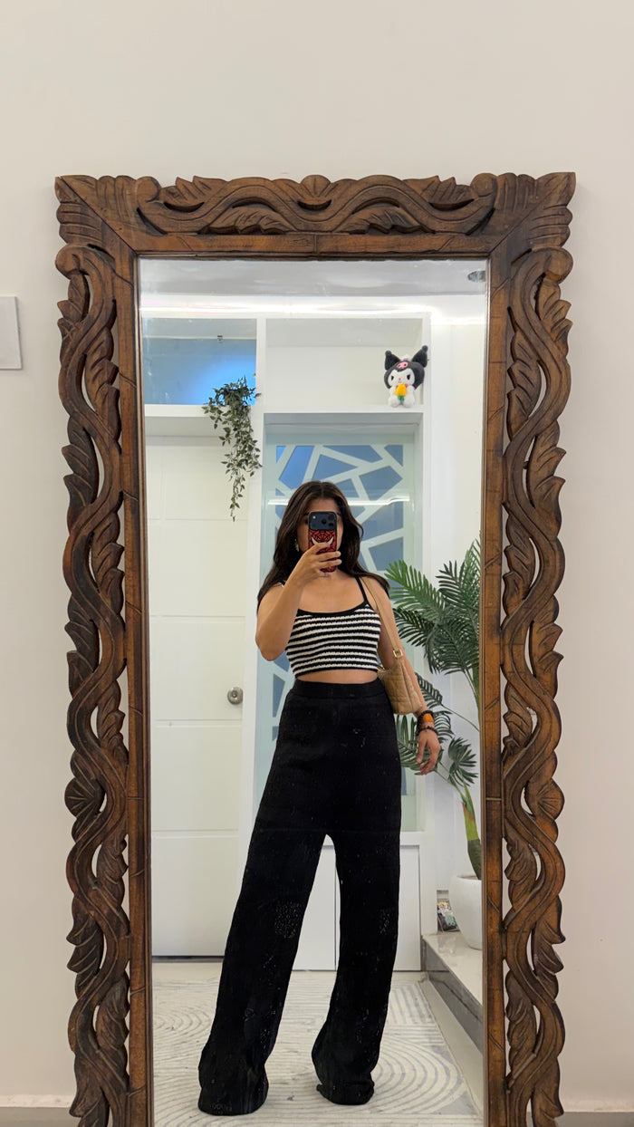 87 Cute Crochet Pants 28-34 waist/l:46