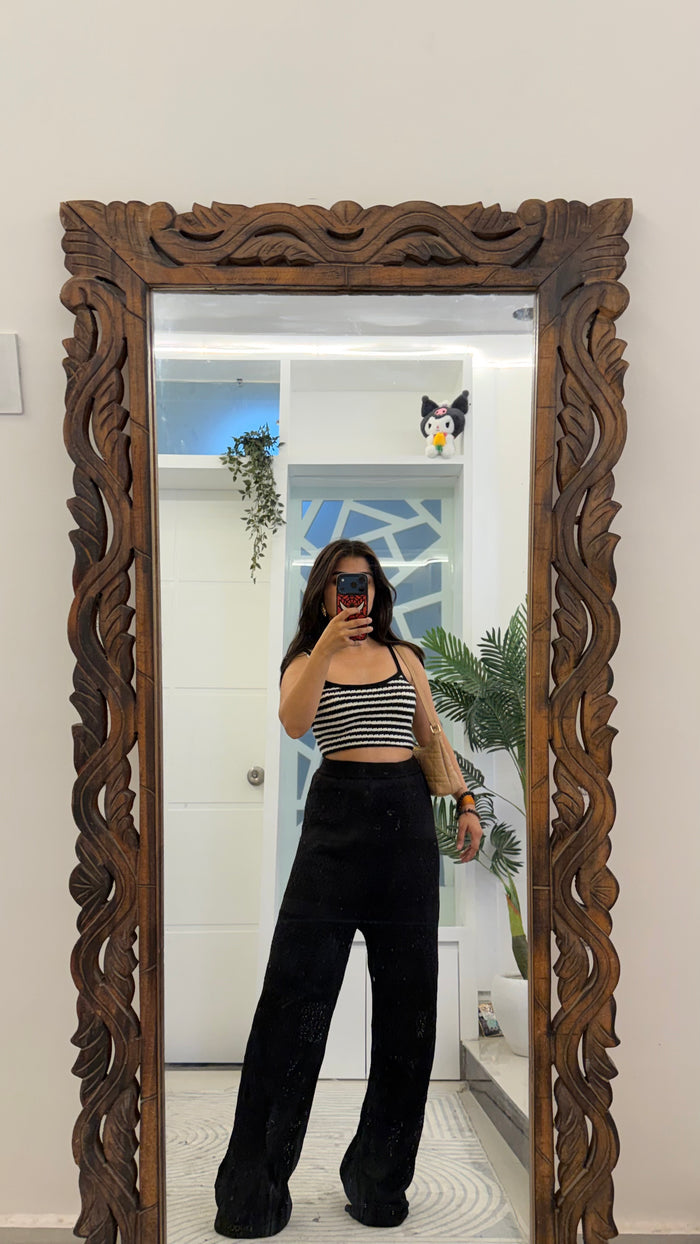 87 Cute Crochet Pants 28-34 waist/l:46