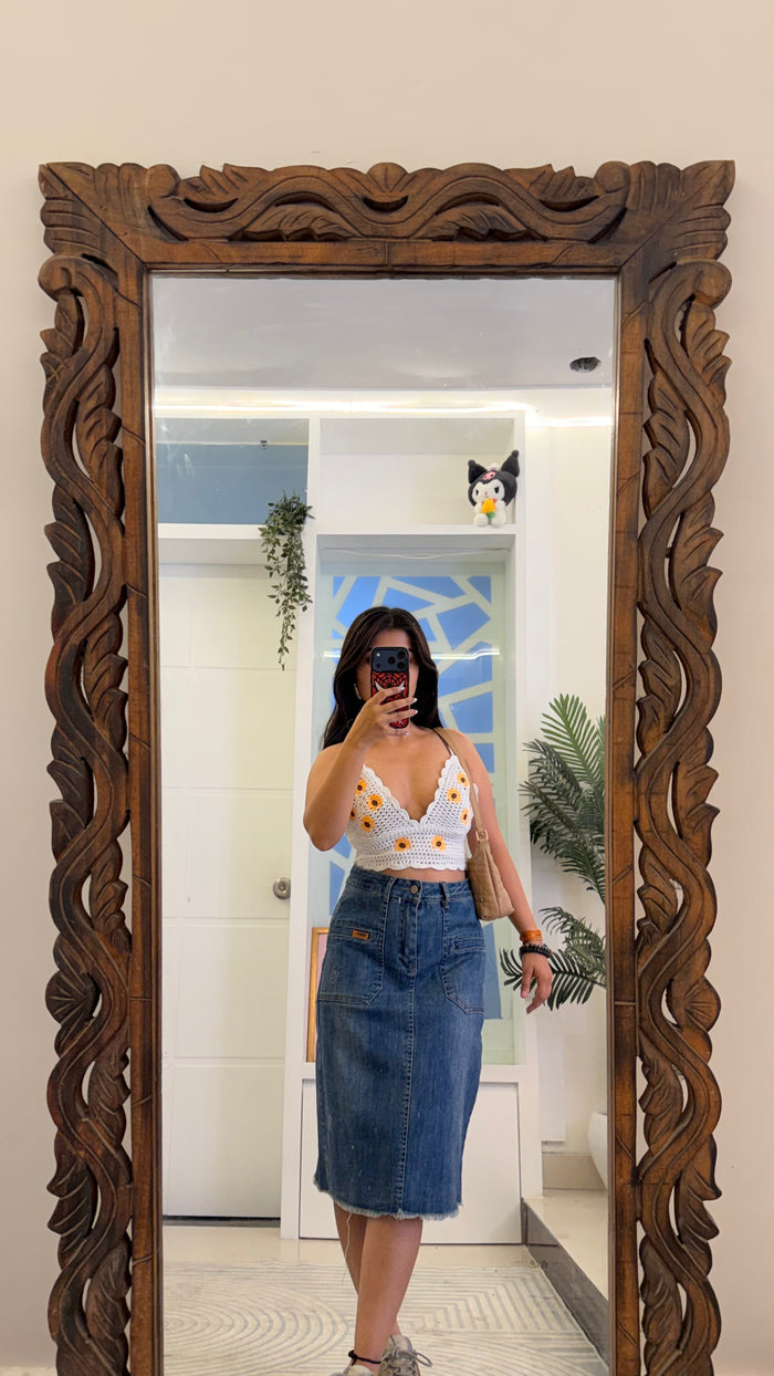 9 Pinterest Denim Skirt 29 waist/l:24