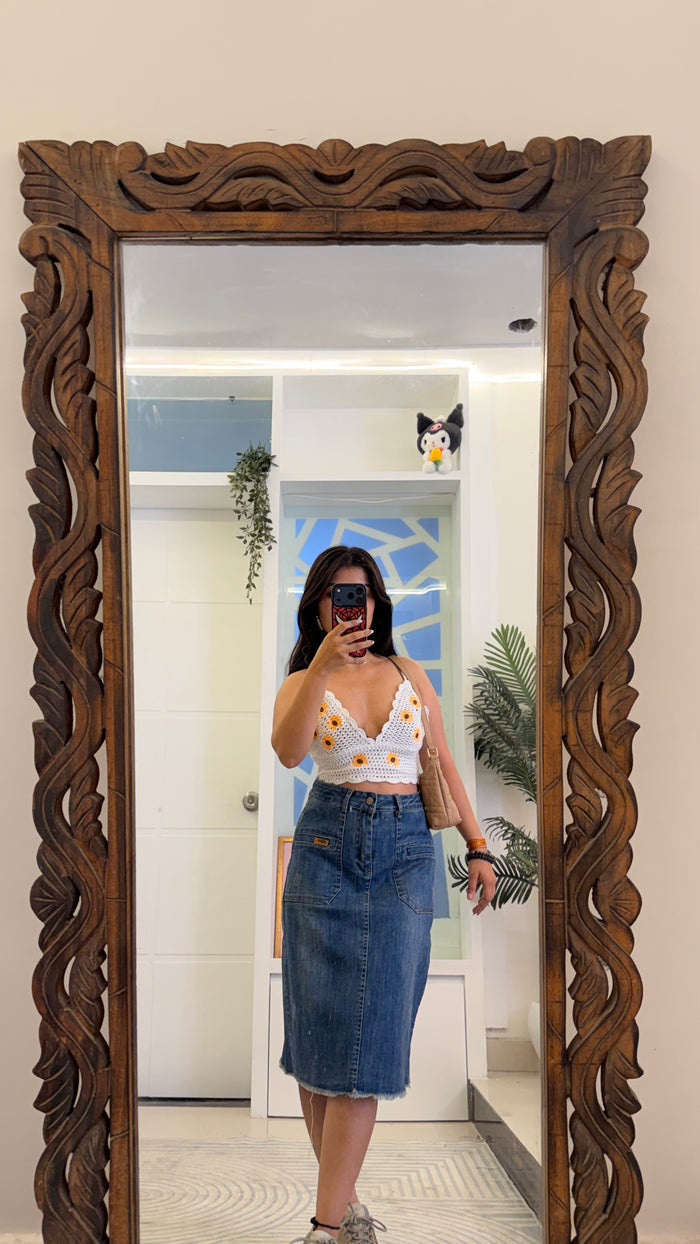9 Pinterest Denim Skirt 29 waist/l:24