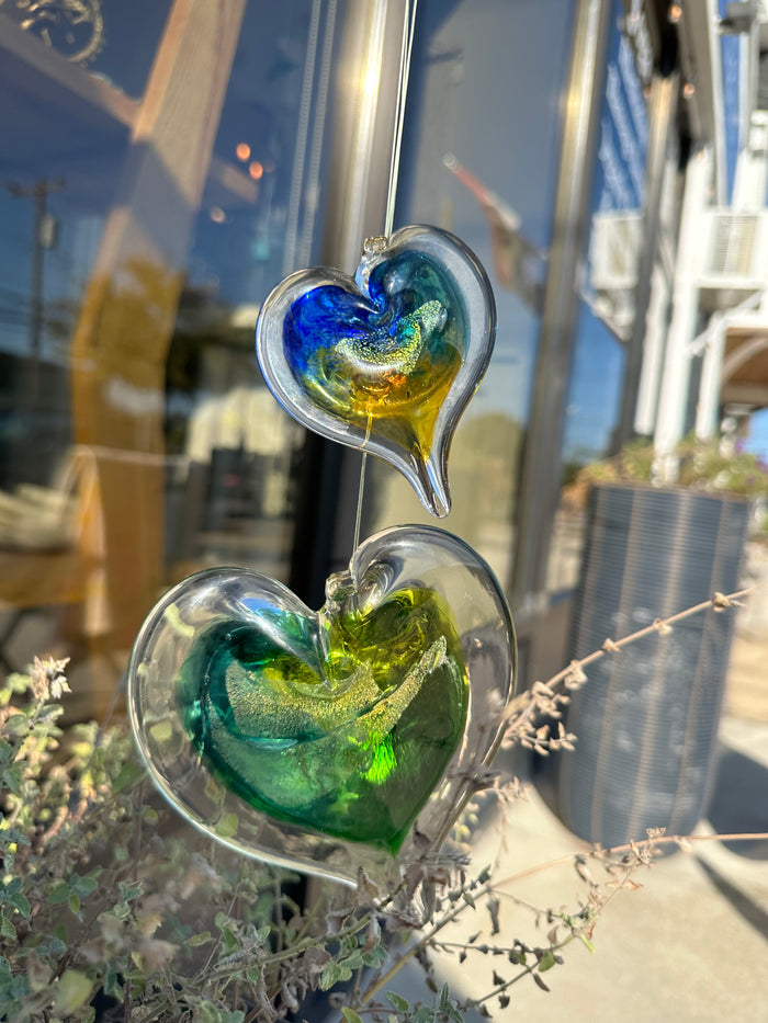 Luke Adams Hand-Blown Glass Heart