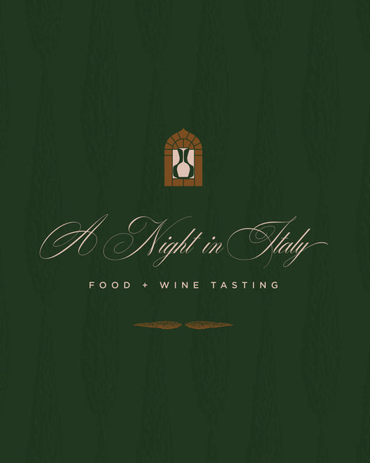 A Night in Italy Food + Wine Tasting