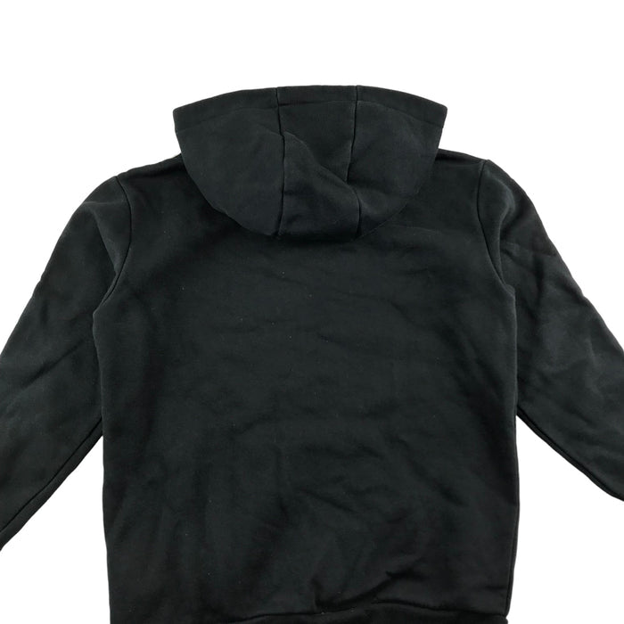 Adidas 9 years black with pink logo striped sleeves hoodie