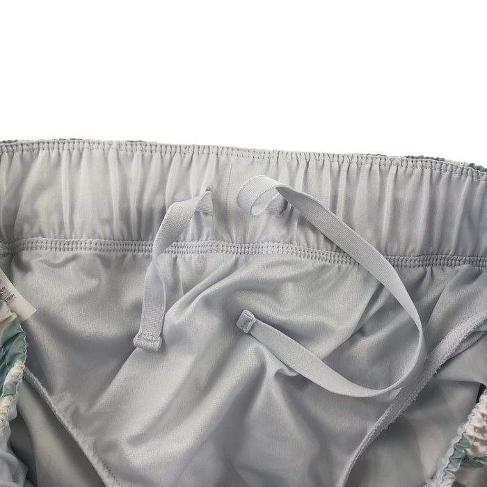 Adidas sport shorts women size S white and mint high waist loose fit