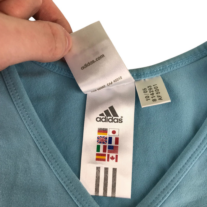 Adidas women's M blue sports tank top