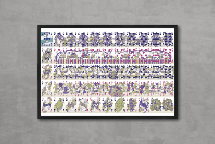 Alice's Adventures in Wonderland Playing Cards - Uncut Sheet