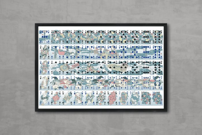 Alice's Adventures in Wonderland Playing Cards - Uncut Sheet