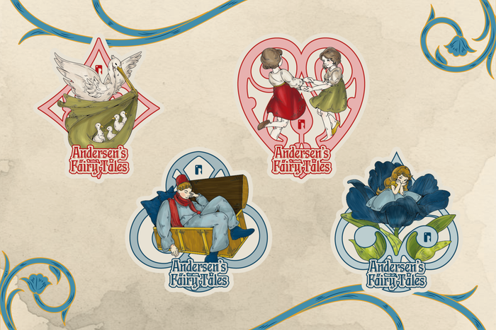 Andersen's Fairy Tales Playing Cards - HALF-BRICK SET