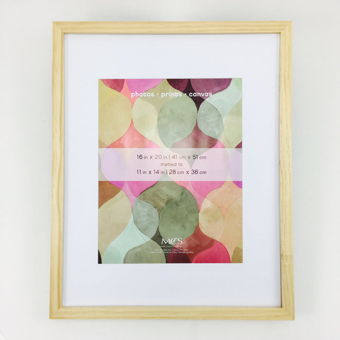 Art Shadow Box Frame • Natural Wood - by MCS Frames - K. A. Artist Shop
