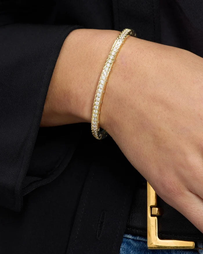 Ashely Pave Cuff 4mm