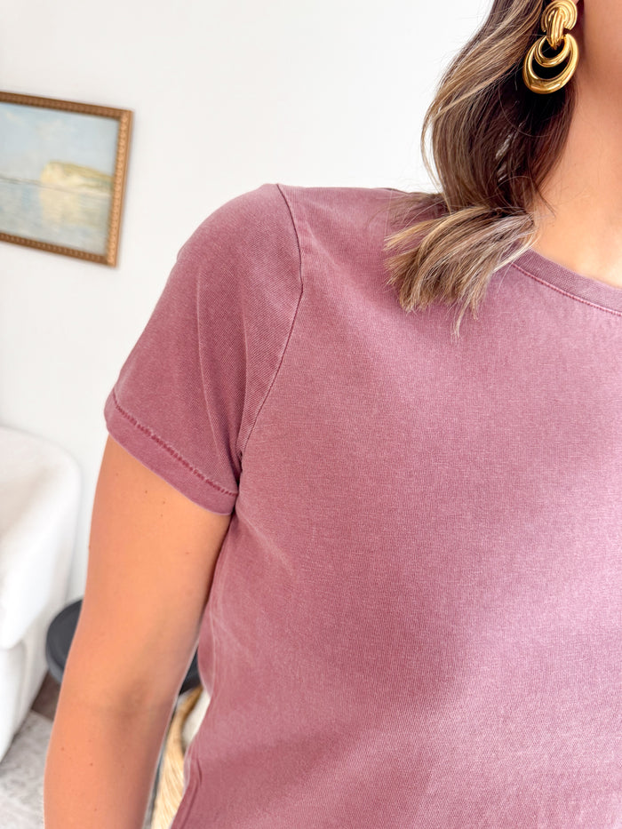 Thread & Supply Ashley Zinfandel Short Sleeve Tee – women's short sleeve tee