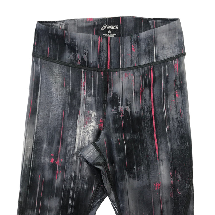 Asics size XS grey and pink sport leggings