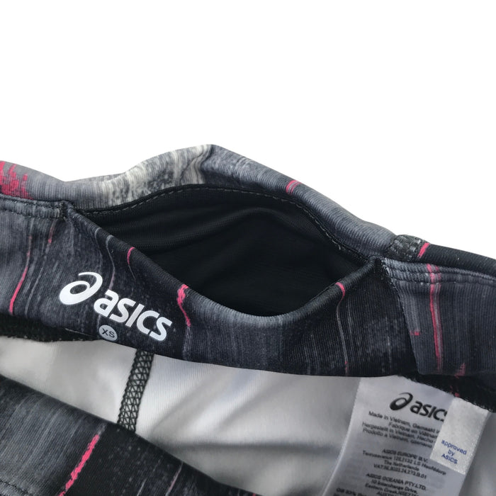Asics size XS grey and pink sport leggings