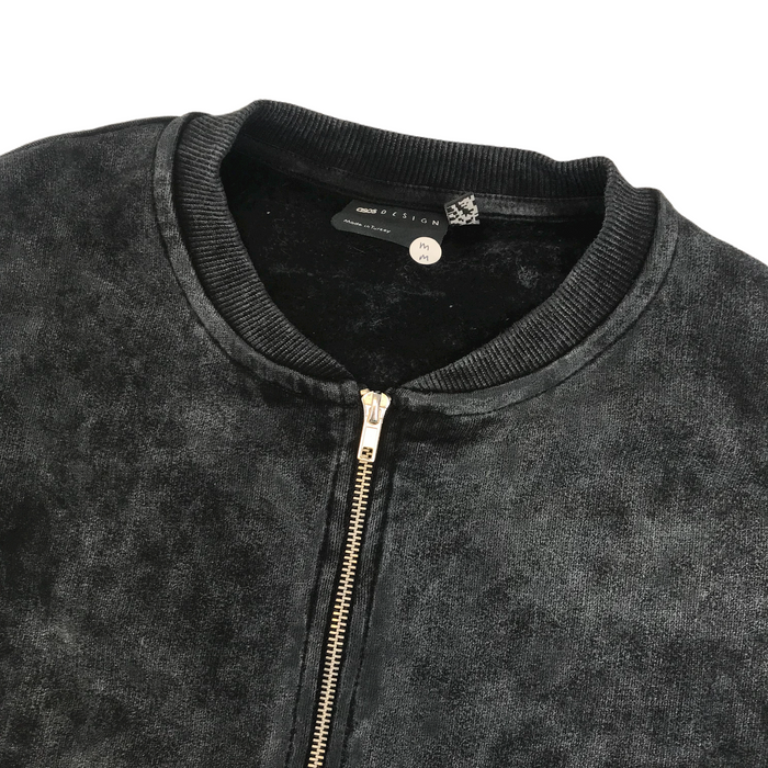 ASOS adult M charcoal grey zipped sweater