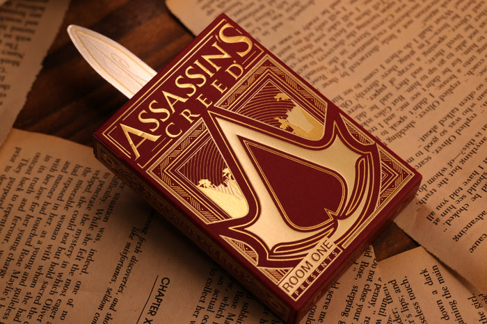 Assassin's Creed Legacy Ver. II Playing Cards - Garnet Hidden Blade Edition