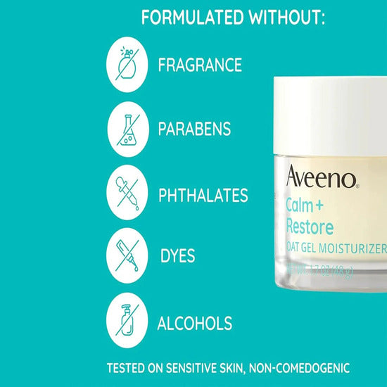 Aveeno Calm + Restore Oat Gel Moisturiser, 50ml
