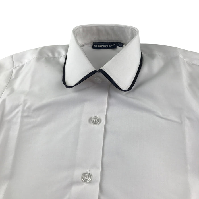 Banner white long sleeve school blouse