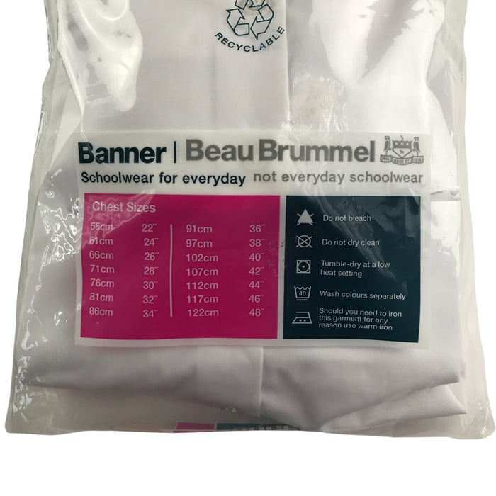 Banner white long sleeve school blouse