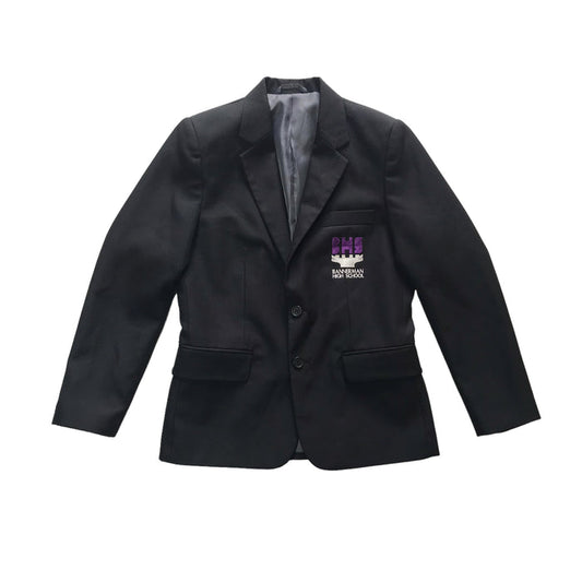 Bannerman High boys black school blazer