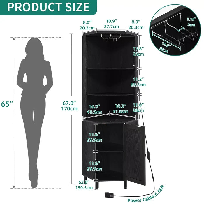Bar Corner Cabinet
