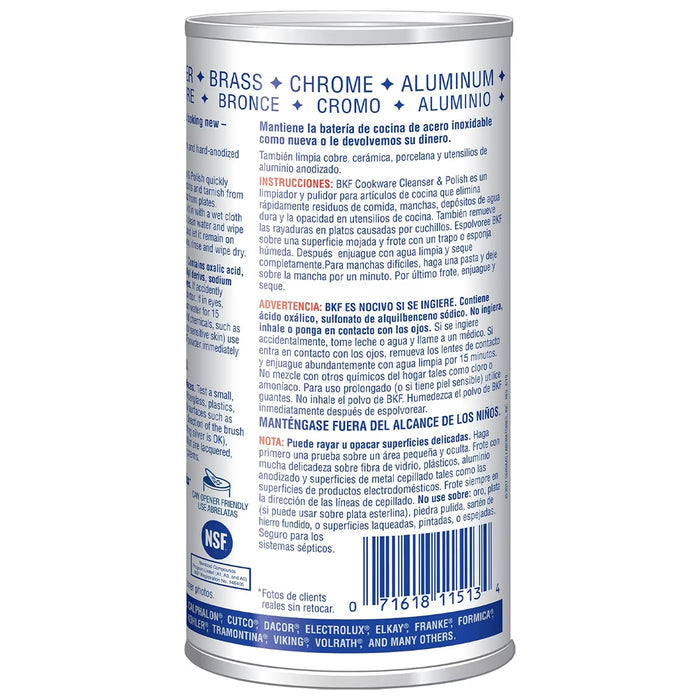 Bar Keepers Friend Superior Cookware Cleaner & Polish Stainless Steel Degreaser 12 oz - 12 Pack