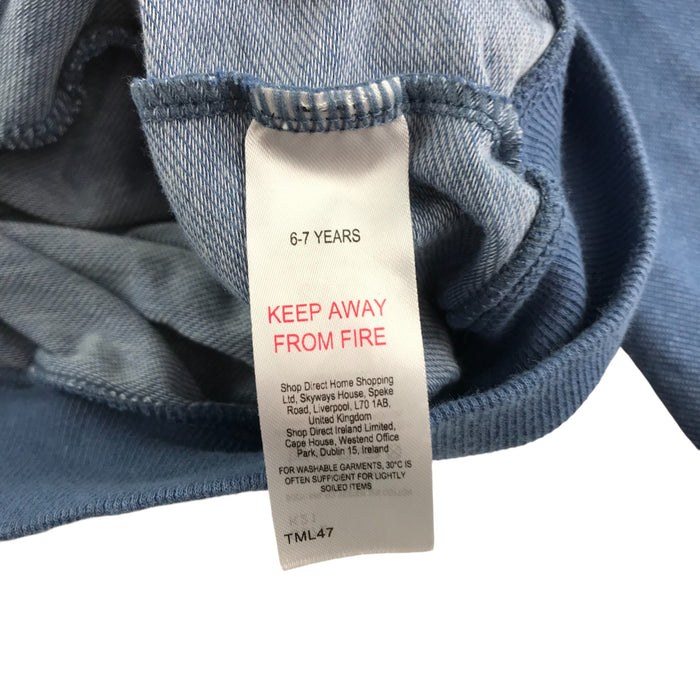 Barbie 6-7 blue jersey with press-stud buttons sweater