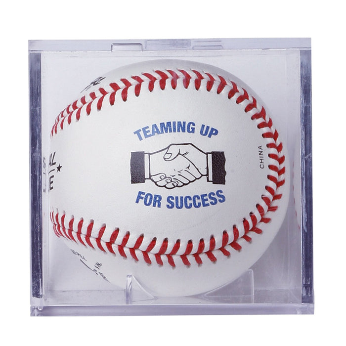 Baseball Cube Display In White Box
