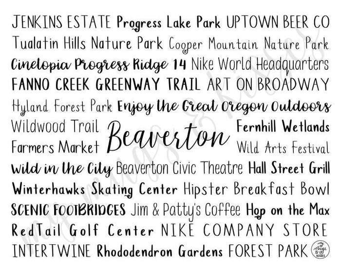 Beaverton, OR Digital Download