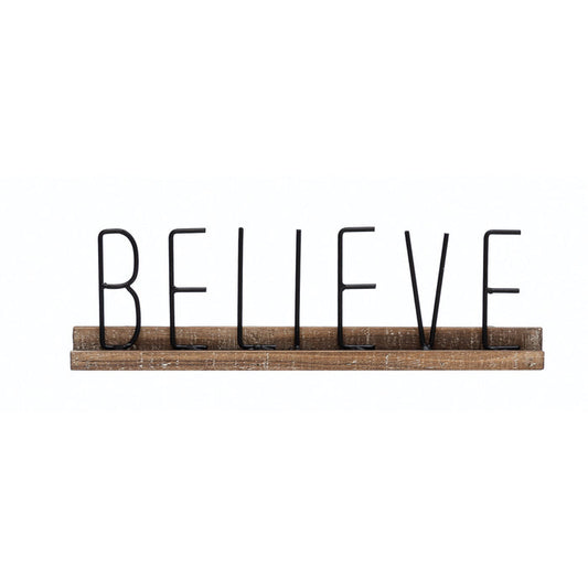 Believe Mantel Ornament