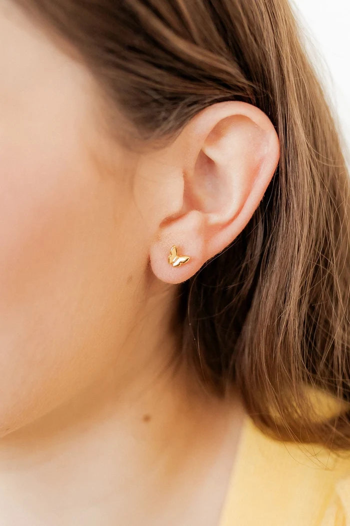 Bella Butterfly Stud Screwback Earring