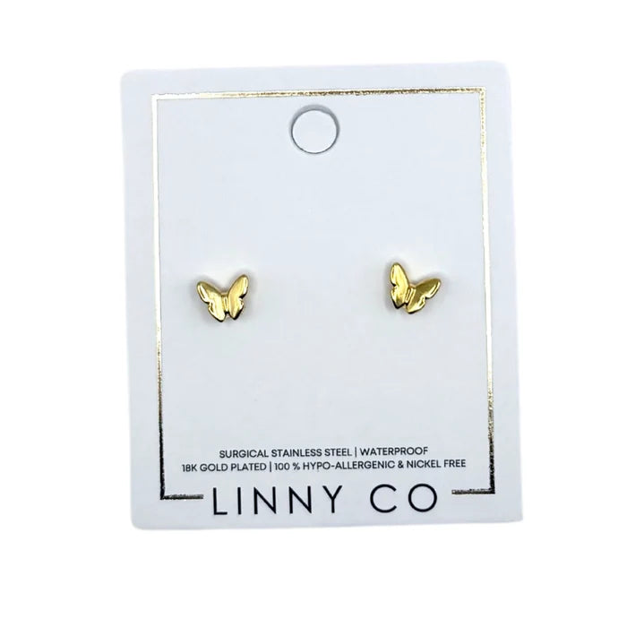 Bella Butterfly Stud Screwback Earring