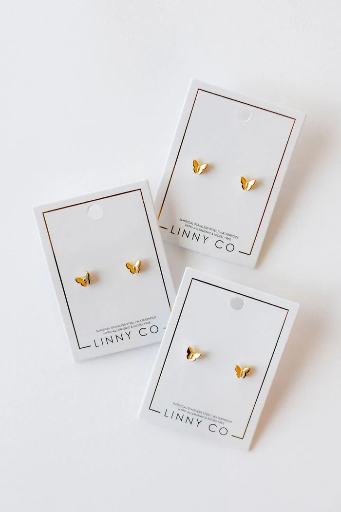 Bella Butterfly Stud Screwback Earring