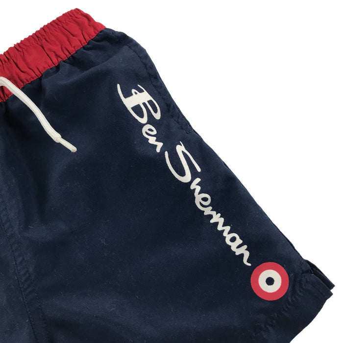 Ben Sherman 5-6 years blue red swim trunks