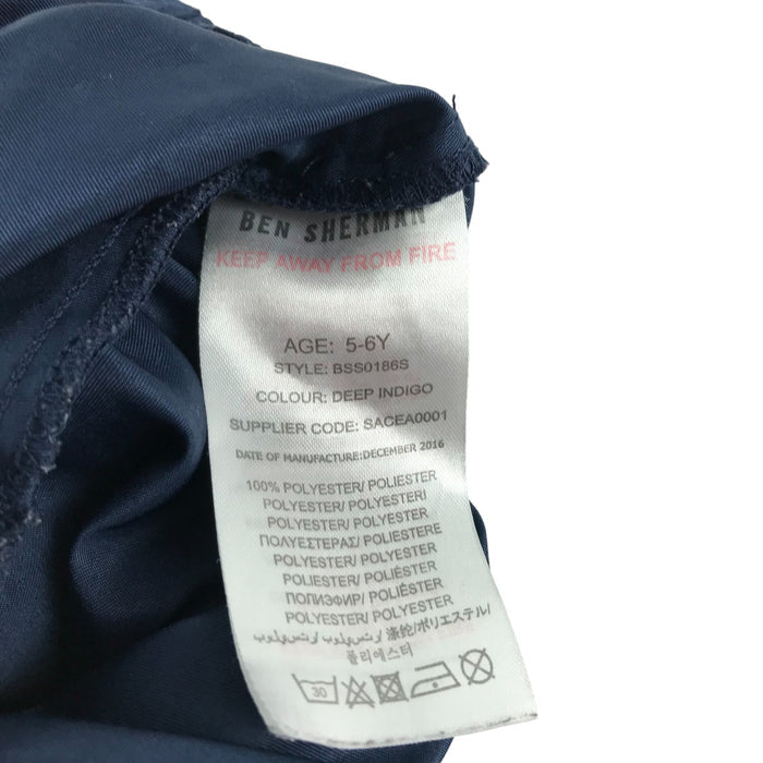 Ben Sherman 5-6 years blue red swim trunks