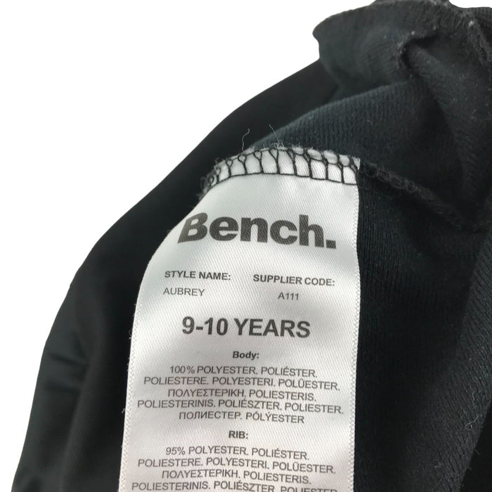 Bench. Sweater Age 9 Black Full Zipper Track Top