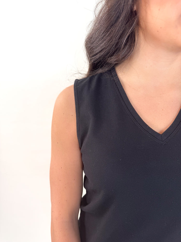 Beyond Basic V-Neck Knit Top