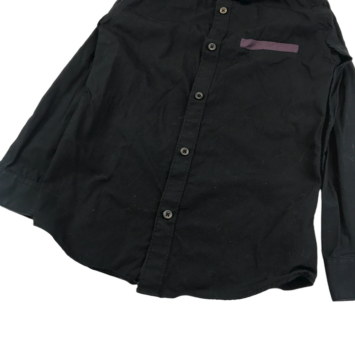 BHS 8 years black round collar shirt