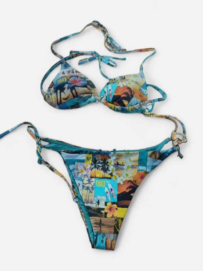Bikini Roxy Postcards From Paradise Mini Tiki Tri Multicolor