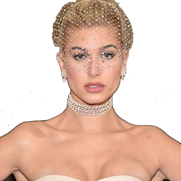 Birdcage Veil for Brides Wedding Headband Netting Bachelorette Party
