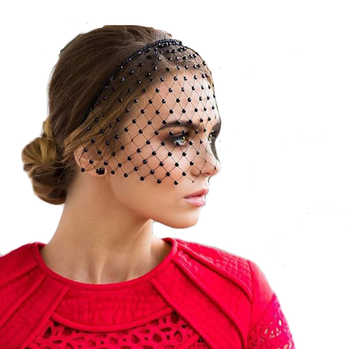 Birdcage Veil for Brides Wedding Headband Netting Bachelorette Party