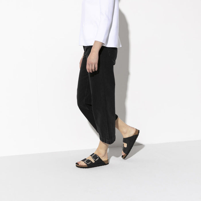 Birkenstock Arizona Big Buckle - Oiled Leather Black – women's sandals